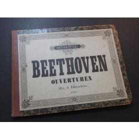 BEETHOVEN Ouverturen Ouvertures Piano 4 mains XIXe