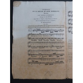 DOCHE J. D. Vaudeville Belle au Bois Dormant Chant Guitare ou Lyre ca1810