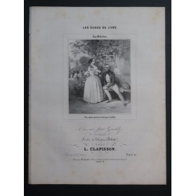 CLAPISSON Louis Les Echos de L'Ame Chant Piano ca1840