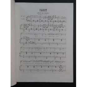 GOUNOD Charles Faust No 12 Choeur des Soldats Chant Piano ca1859