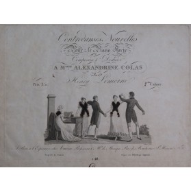 LEMOINE Henry Contredanses Nouvelles Piano Danse ca1820