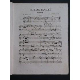 HERZ Jacques La Dame Blanche Boieldieu Ouverture Piano 4 mains ca1855