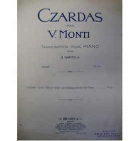 MONTI V. Czardias Piano