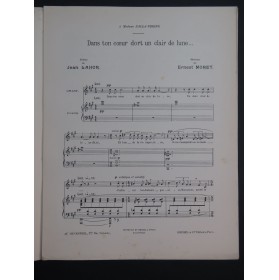 MORET Ernest Dans ton Cœur dort un Clair de Lune Chant Piano 1903