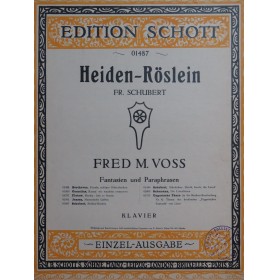 SCHUBERT Franz Haiden-Röslein Fred. M. Voss Piano