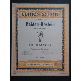 SCHUBERT Franz Haiden-Röslein Fred. M. Voss Piano