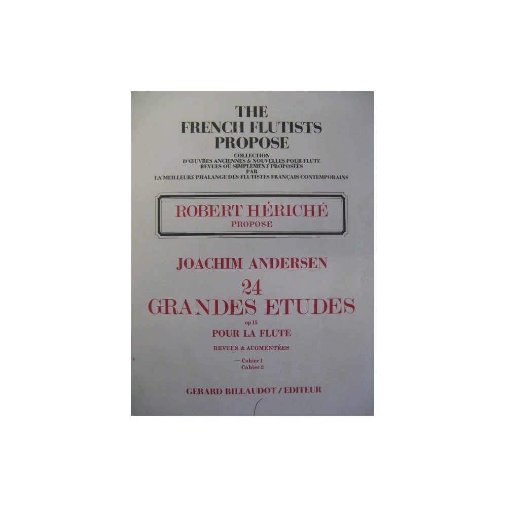 ANDERSEN Joachim 24 Etudes Flute