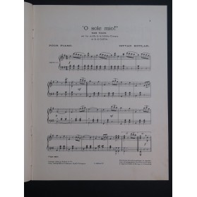 DI CAPUA E. O Sole mio ! Piano ca1900