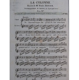 La Colonne Emile Desraux Chant Guitare ca1820