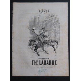 LABARRE Théodore L'Écho Chant Piano ca1840