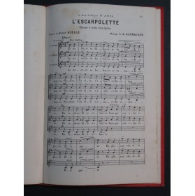 DANHAUSER Adolphe Les Matinées Orphéoniques 12 Choeurs 1874