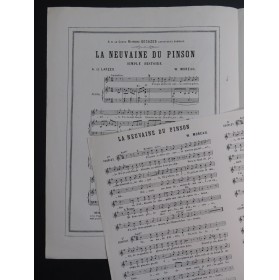 MOREAU W. La Neuvième du Pinson Chant Piano XIXe siècle