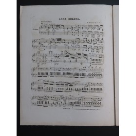 ROSELLEN Henri Anna Bolena op 16 No 2 Piano ca1850