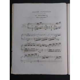 THALBERG S. Grande Fantaisie La Sonnambula op 46 Piano ca1845