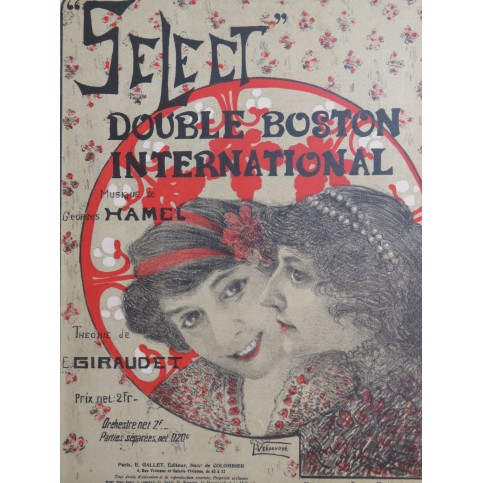 HAMEL Georges Select Double Boston Danse Piano 1909