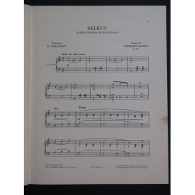 HAMEL Georges Select Double Boston Danse Piano 1909