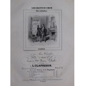 CLAPISSON Louis Les Chants du Coeur Chant Piano ca1820