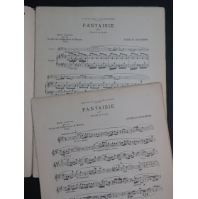 BIANCHERI Angelin Fantaisie Dédicace Piano Violon 1904