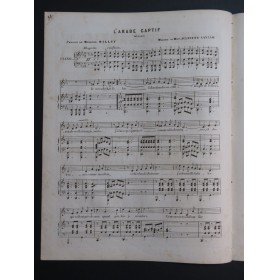 CAYLAR Juliette L'Arabe Captif Chant Piano ca1840