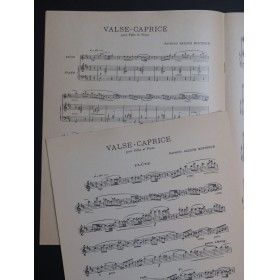 GALLOIS MONTBRUN Raymond Valse Caprice Piano Flûte 1974