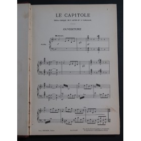 SERPETTE Gaston Le Capitole Opéra Chant Piano 1896