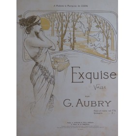 AUBRY Georges Exquise Piano ca1905