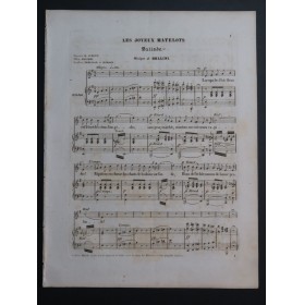 BELLINI LABARRE THALBERG ADAM SCHUBERT Pièces Chant Piano ca1840