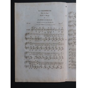 DE BEAUPLAN Amédée La Galopomanie Chant Guitare ca1830