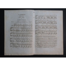 DE BEAUPLAN Amédée La Galopomanie Chant Guitare ca1830