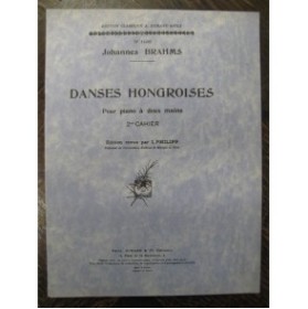 BRAHMS Johannes Danses Hongroises 2 Piano 1948