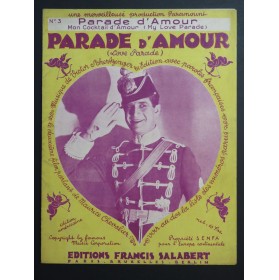 SCHERTZINGER Victor Parade d'Amour Chant Piano 1930