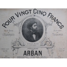 ARBAN Pour Vingt Cinq Francs Quadrille Tsigane Piano 1876