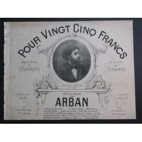 ARBAN Pour Vingt Cinq Francs Quadrille Tsigane Piano 1876