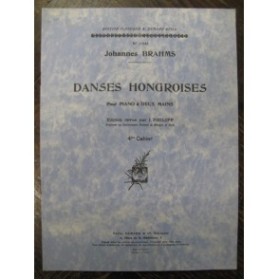 BRAHMS Johannes Danses Hongroises No 4 Piano 1950