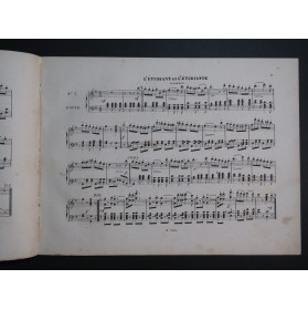 STRAUSS Le Quartier Latin Quadrille Piano ca1868