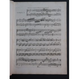 DUSSEK J. L. Trois Sonates op 12 Clavecin ou Piano ca1800