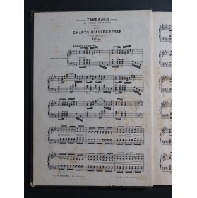 FAHRBACH Philippe Les Soirées Viennoises Danses Piano ca1890