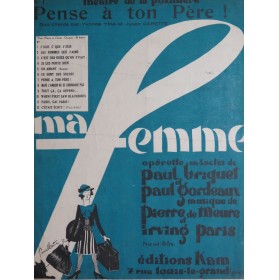 DE MEURE Pierre PARIS Irving Pense à ton Père Chant Piano 1927