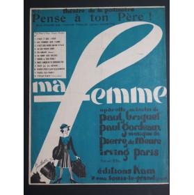 DE MEURE Pierre PARIS Irving Pense à ton Père Chant Piano 1927