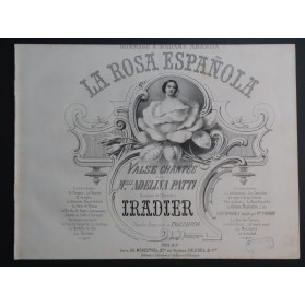 YRADIER Sebastian La Rosa Espanola Piano ca1865