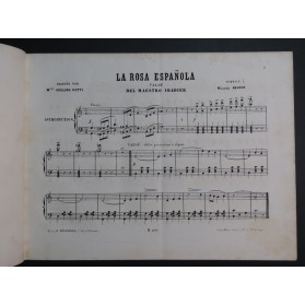 YRADIER Sebastian La Rosa Espanola Piano ca1865