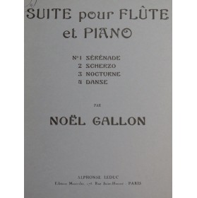 GALLON Noël Suite Piano Flûte