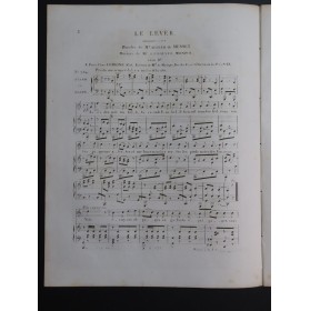 MONPOU Hippolyte Le Lever Chant Piano ca1830