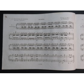 TOLBECQUE J. B. La Jolie Fille du Faubourg Quadrille Piano 4 mains ca1840