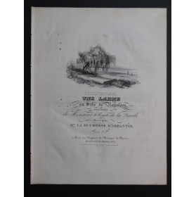 D'ABRANTÈS Mme la Duchesse Une Larme au fils de Napoléon Chant Piano ca1830