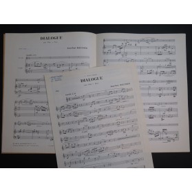 RIEUNIER J.P. Dialogue Piano Flûte 1969