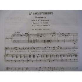 BRUGUIERE Edouard L'Enlevement Piano Chant 1834