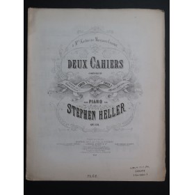 HELLER Stephen Cahier No 1 op 114 Piano ca1866