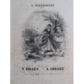 CROISEZ Alexandre L'Hirondelle Chant Piano ca1840