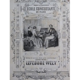 LEFÉBURE-WÉLY Rêverie Piano 4 mains ca1855